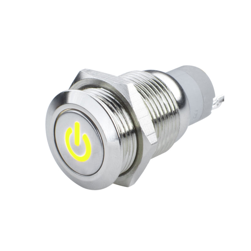 ORACLE Lighting Light Accessories and Wiring Oracle Pre-Wired Power Symbol Momentary Flush Mount LED Switch - Yellow