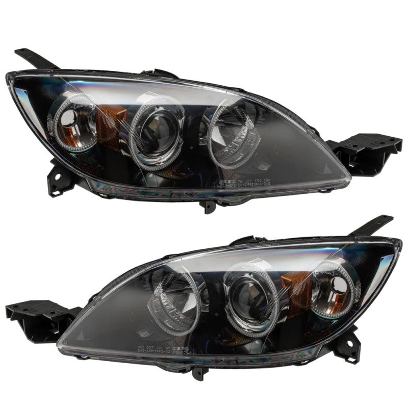 ORACLE Lighting Headlights Oracle 04-09 Mazda 3 SMD HL - Hatchback - Halogen Style - ColorSHIFT w/ BC1 Controller