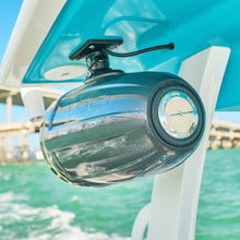 Load image into Gallery viewer, NXL 8" Neodymium Marine and Powersports Towers with Built-in Passive Radiator, 1" Driver and LED RGB Lights 180 Watts Rms -Black Carbon Fiber