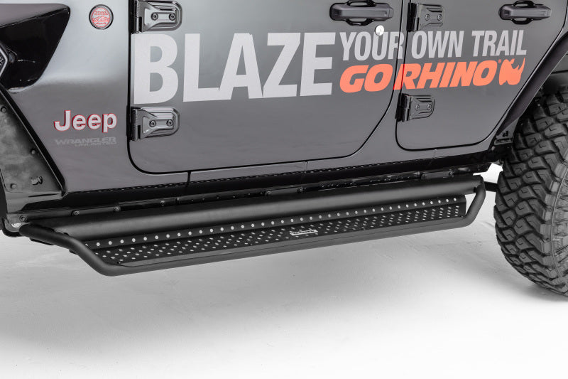 Go Rhino Side Steps Go Rhino Dominator Extreme D1 Side Steps - Tex Blk - 68in