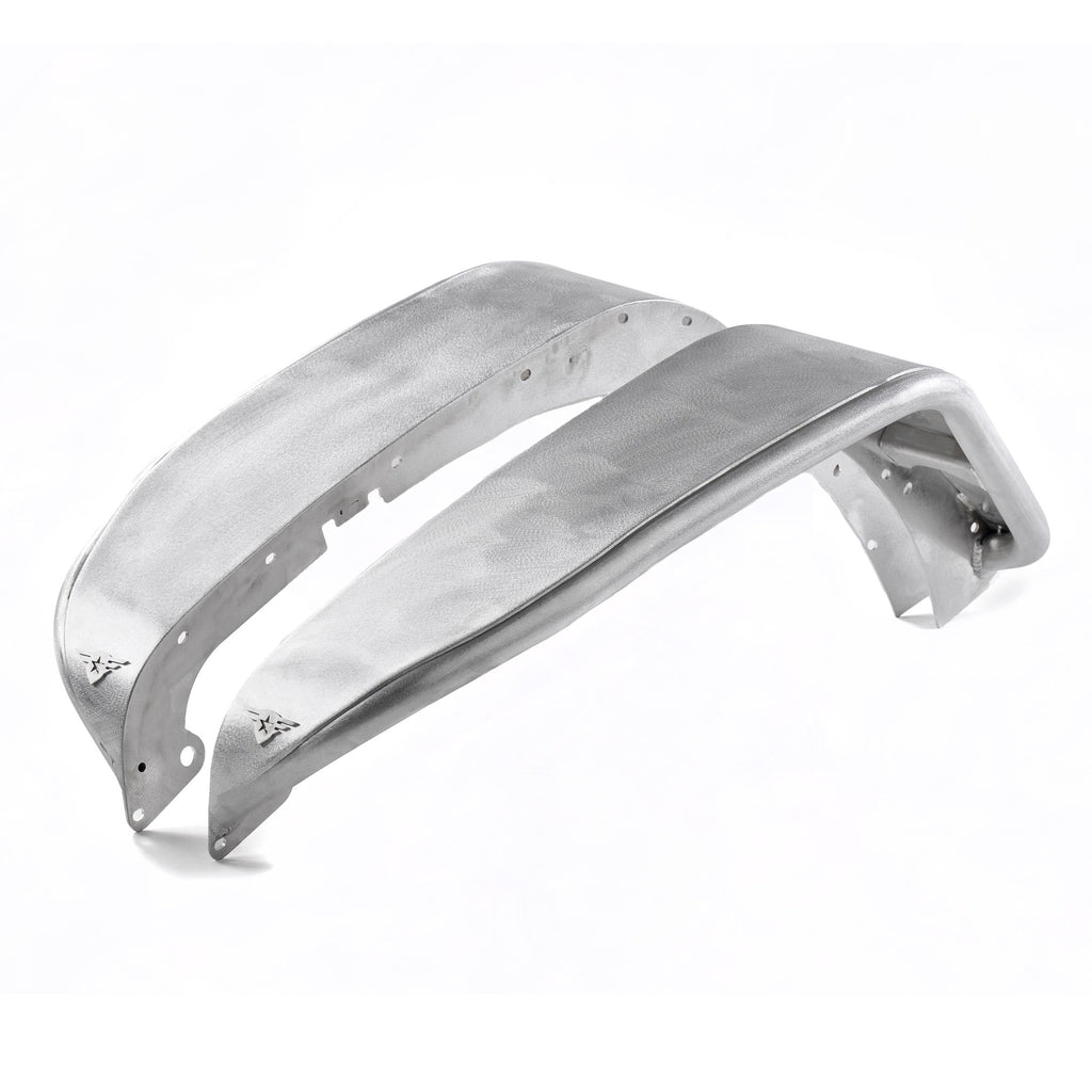 Combat Off Road raw aluminum front fender pair for Jeep Wrangler JK/JKU 2007-2018, part 15-1176