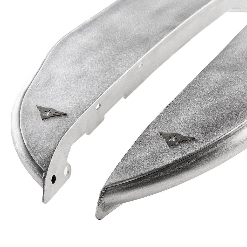 Combat Off Road raw aluminum front fender pair for Jeep Gladiator JT 2020+, part 35-1176