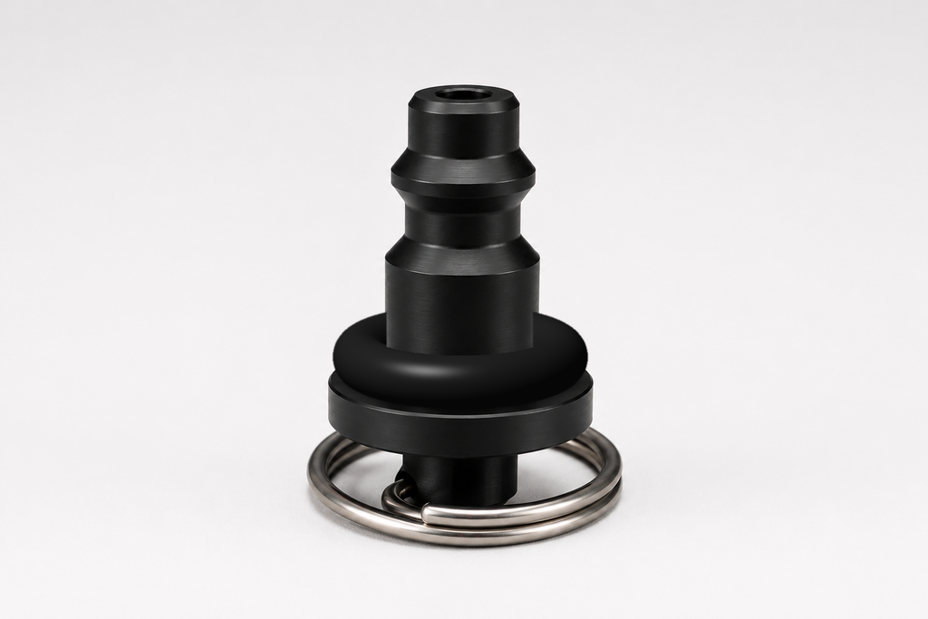 CMM Offroad black automotive air coupler cork — available from Offroad Trading Company