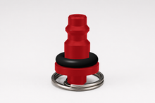 Load image into Gallery viewer, CMM Offroad red automotive air coupler cork — available from Offroad Trading Company