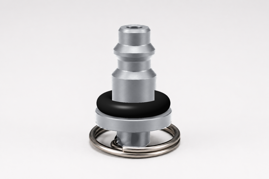 CMM Offroad silver automotive air coupler cork — available from Offroad Trading Company