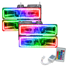 Load image into Gallery viewer, ORACLE Lighting Headlights Oracle 92-99 GMC Yukon ALL SMD HL - ColorSHIFT w/ Simple Controller SEE WARRANTY