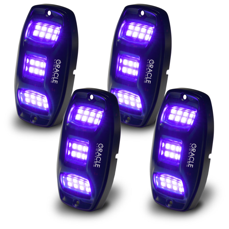 ORACLE Lighting Light Bars & Cubes Oracle Underbody  RGB+W Wheel Well Rock Light Kit - 4 PCS - ColorSHIFT SEE WARRANTY