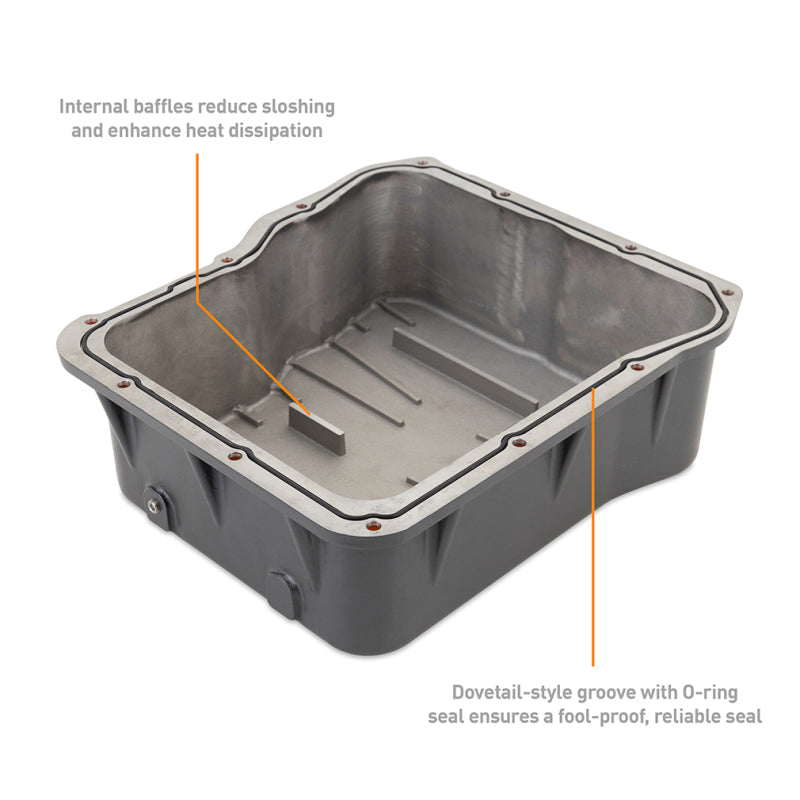 Mishimoto Transmission Pans Mishimoto 01-19 Duramax Allison A1000 Transmission Pan Cast GR