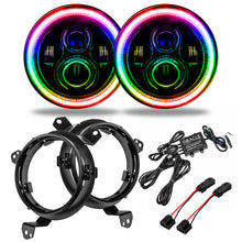 Load image into Gallery viewer, ORACLE Lighting Headlights Oracle Jeep Wrangler JL/Gladiator JT 7in. High Powered LED Headlights (Pair) - Dynamic SEE WARRANTY