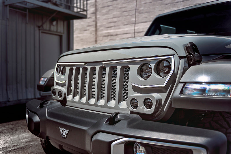 ORACLE Lighting Light Accessories and Wiring Oracle VECTOR Series Full LED Grille - Jeep Wrangler JL/JT - NA SEE WARRANTY