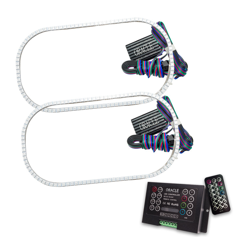 ORACLE Lighting Headlights Oracle Ford F250 99-04 Halo Kit - ColorSHIFT w/ 2.0 Controller SEE WARRANTY
