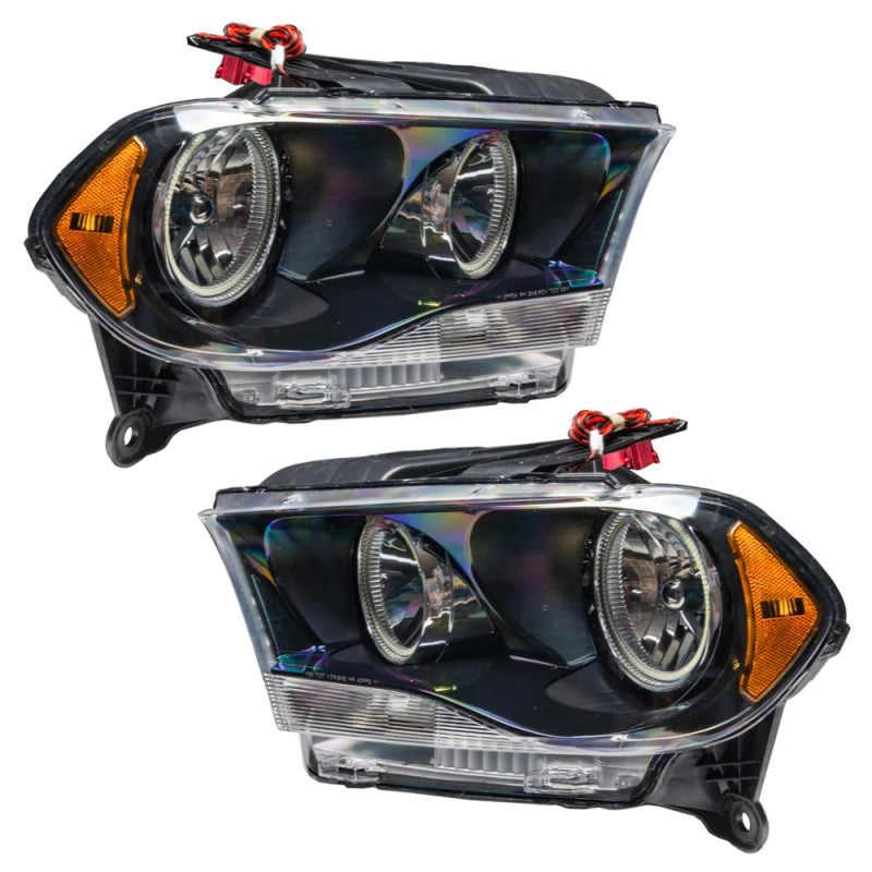 ORACLE Lighting Headlights Oracle 11-13 Dodge Durango SMD HL Halogen - Black - ColorSHIFT w/ BC1 Controller