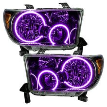 Load image into Gallery viewer, ORACLE Lighting Headlights Oracle 07-11 Toyota Tundra Pre-Assembled Headlights - Black Housing - ColorSHIFT w/ BC1 Controller
