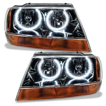 Load image into Gallery viewer, ORACLE Lighting Headlights Oracle 99-04 Jeep Grand Cherokee SMD HL - Black - ColorSHIFT w/ BC1 Controller