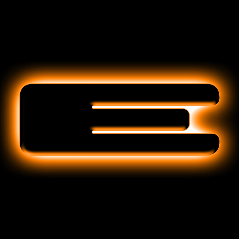 ORACLE Lighting Light Accessories and Wiring ORACLE Lighting Universal Illuminated LED Letter Badges - Matte Blk Surface Finish - E SEE WARRANTY