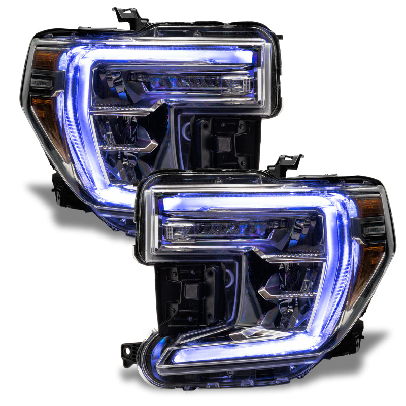 ORACLE Lighting Headlights Oracle 19-21 GMC Sierra 1500 RGB+W Headlight DRL Upgrade Kit - ColorSHIFT w/o Cntrl SEE WARRANTY