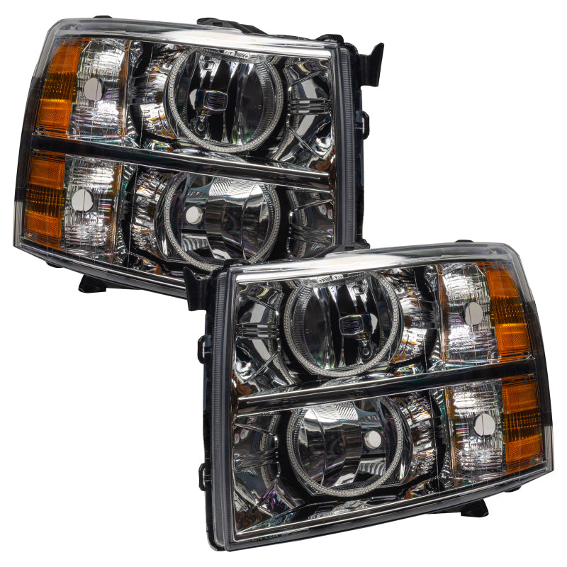 ORACLE Lighting Headlights Oracle 07-13 Chevrolet Silverado SMD HL - Round Style - White SEE WARRANTY