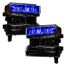 Load image into Gallery viewer, ORACLE Lighting Headlights Oracle 19-21 Silverado/Sierra 1500 RGB Demon Eye Headlight Kit - w/o Controller SEE WARRANTY