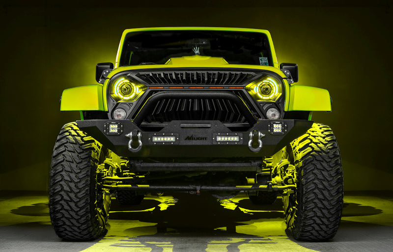 ORACLE Lighting Light Bars & Cubes ORACLE Lighting 0718 Jeep Wrangler JK Oculus 7in ColorSHIFT BiLED Projector Headlights SEE WARRANTY