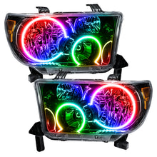 Load image into Gallery viewer, ORACLE Lighting Headlights Oracle 07-11 Toyota Tundra Pre-Assembled Headlights - Black Housing - ColorSHIFT w/ BC1 Controller