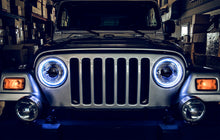 Load image into Gallery viewer, ORACLE Lighting Fog Lights Oracle Jeep Wrangler TJ 97-06 LED Waterproof Halo Kit - White SEE WARRANTY