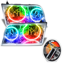 Load image into Gallery viewer, ORACLE Lighting Headlights Oracle 98-11 Ford Crown Victoria SMD HL - Chrome - Halogen - ColorSHIFT SEE WARRANTY
