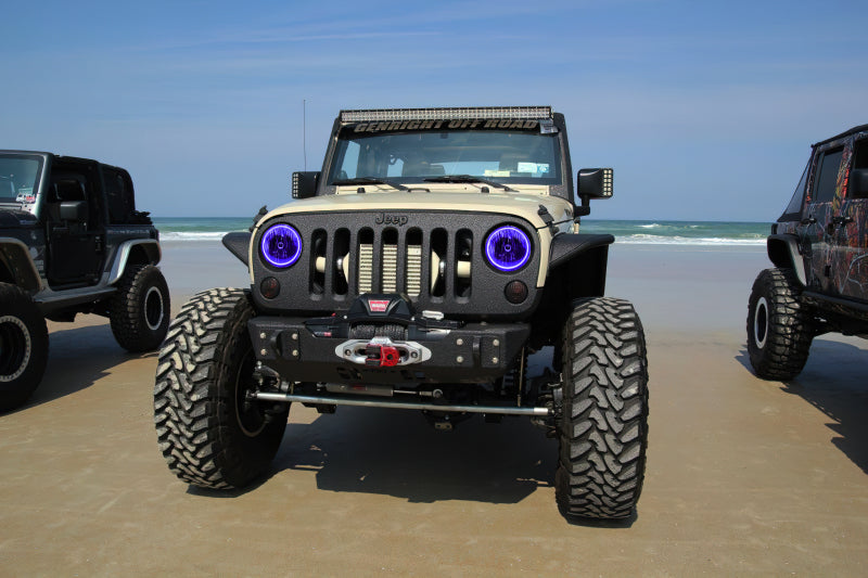 ORACLE Lighting Headlights Oracle 07-16 Jeep Wrangler JK SMD HL - ColorSHIFT w/ BC1 Controller SEE WARRANTY