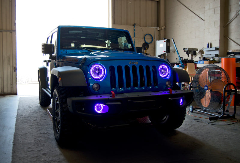 ORACLE Lighting Headlights Oracle 07-16 Jeep Wrangler JK SMD HL - ColorSHIFT w/ BC1 Controller SEE WARRANTY
