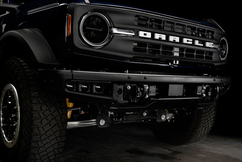 ORACLE Lighting Fog Lights ORACLE Lighting 21-22 Ford Bronco Triple LED Fog Light Kit for Steel Bumper - White SEE WARRANTY