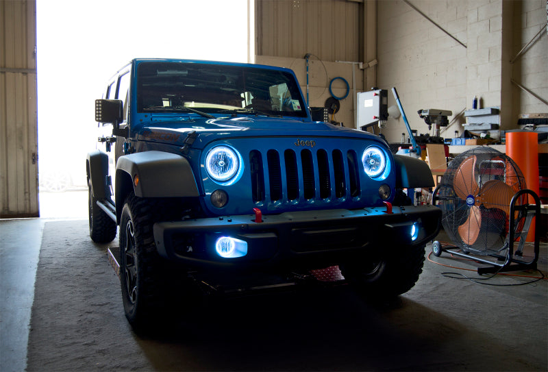 ORACLE Lighting Headlights Oracle 07-16 Jeep Wrangler JK SMD HL - ColorSHIFT w/ BC1 Controller SEE WARRANTY