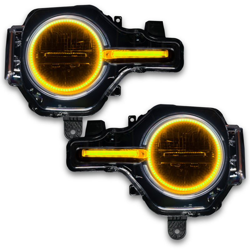 ORACLE Lighting Headlights Oracle 2122 Ford Bronco Headlight Halo Kit w/DRL Bar  Base Headlights w/Simple Control SEE WARRANTY