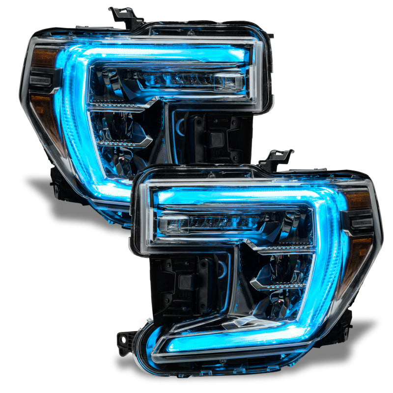 ORACLE Lighting Headlights Oracle 19-21 GMC Sierra 1500 RGB+W Headlight DRL Upgrade Kit - ColorSHIFT w/o Cntrl SEE WARRANTY