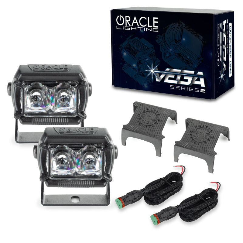 ORACLE Lighting Light Bars & Cubes ORACLE Lighting Vega Series 2 LED Light Pod Spotlights SEE WARRANTY