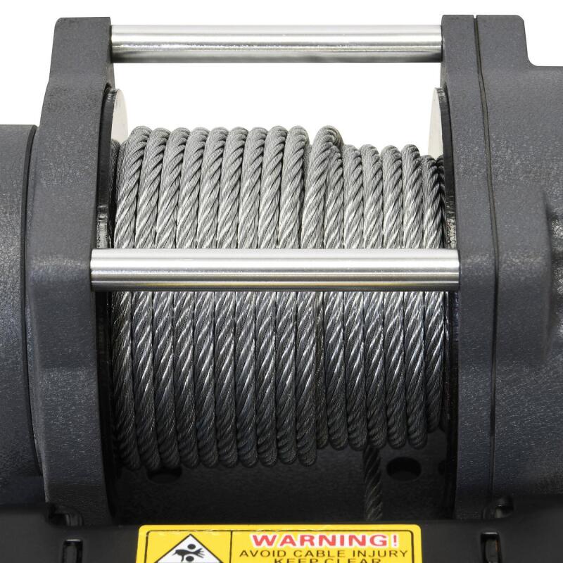 Superwinch Winches Superwinch 2500 LBS 12V DC 3/16in x 40ft Steel Rope Terra 2500 Winch - Gray Wrinkle