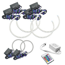 Load image into Gallery viewer, ORACLE Lighting Headlights Oracle Jeep Grand Cherokee 11-13 Triple Halo Kit - ColorSHIFT w/ Simple Controller SEE WARRANTY