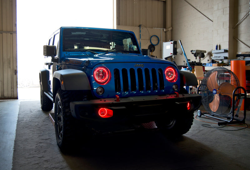 ORACLE Lighting Headlights Oracle 07-16 Jeep Wrangler JK SMD HL - ColorSHIFT w/ BC1 Controller SEE WARRANTY