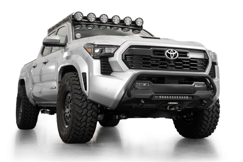 Addictive Desert Designs Bumpers - Steel ADD 2024+ Toyota Tacoma Stealth Center Mount Winch Front Bumper w/ Top Hoop