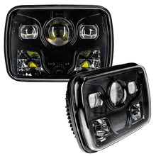 Load image into Gallery viewer, ORACLE Lighting Light Bars &amp; Cubes Oracle 7inx6in 40W Replacement LED Headlight - Black (Pair) SEE WARRANTY