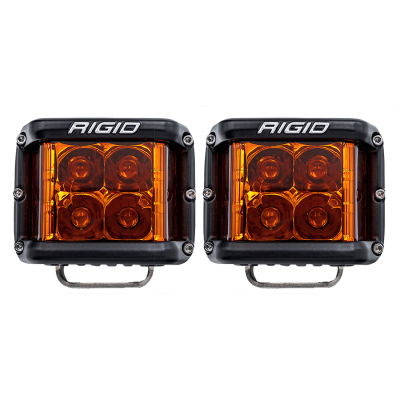 Rigid Industries Light Bars & Cubes Rigid Industries D-SS Spot w/ Amber PRO Lens (Pair)