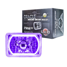Load image into Gallery viewer, ORACLE Lighting Headlights Oracle Pre-Installed Lights 7x6 IN. Sealed Beam - UV/Purple Halo SEE WARRANTY