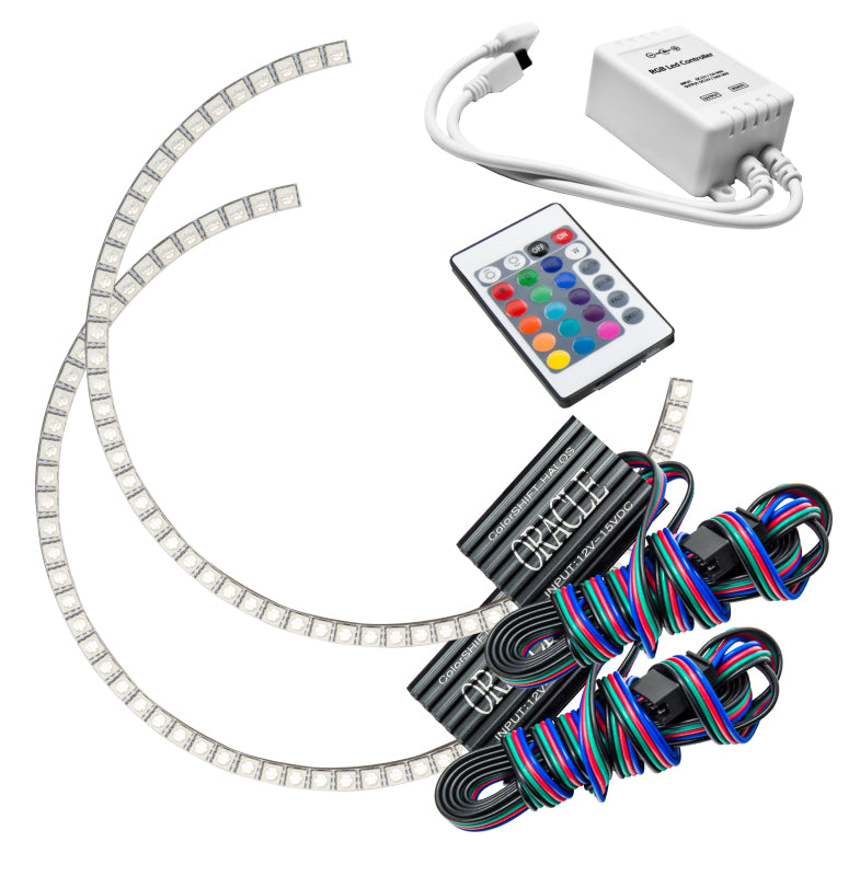 ORACLE Lighting Headlights Oracle Ford Lightning 99-04 Halo Kit - ColorSHIFT w/ Simple Controller SEE WARRANTY