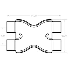 Load image into Gallery viewer, Magnaflow X Pipes MagnaFlow Smooth Trans X 3/3 X 14 SS
