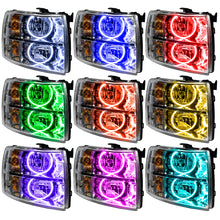 Load image into Gallery viewer, ORACLE Lighting Headlights Oracle 07-13 Chevrolet Silverado SMD HL - Round Style - ColorSHIFT SEE WARRANTY