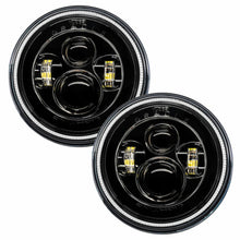 Load image into Gallery viewer, ORACLE Lighting Headlights Oracle 7in High Powered LED Headlights - Black Bezel - Green