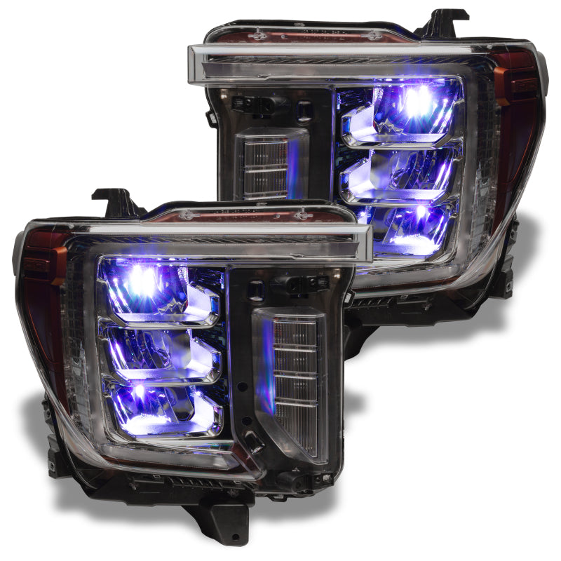 ORACLE Lighting Headlights Oracle 19-21 Silverado/Sierra 1500 RGB Demon Eye Headlight Kit - w/o Controller SEE WARRANTY