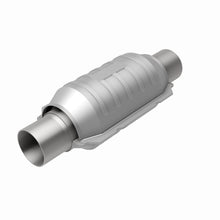 Load image into Gallery viewer, Magnaflow Catalytic Converter Universal MagnaFlow Conv Univ 2in Inlet/Outlet Ctr/Ctr Round 9in Body L x 5.125in W x 13in Overall L 49 State