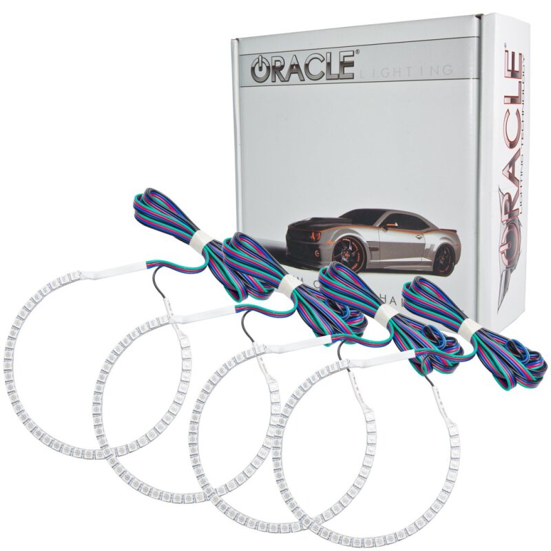 ORACLE Lighting Headlights Oracle GMC Sierra 07-13 Halo Kit (Round Ring Design) - ColorSHIFT w/ BC1 Controller SEE WARRANTY
