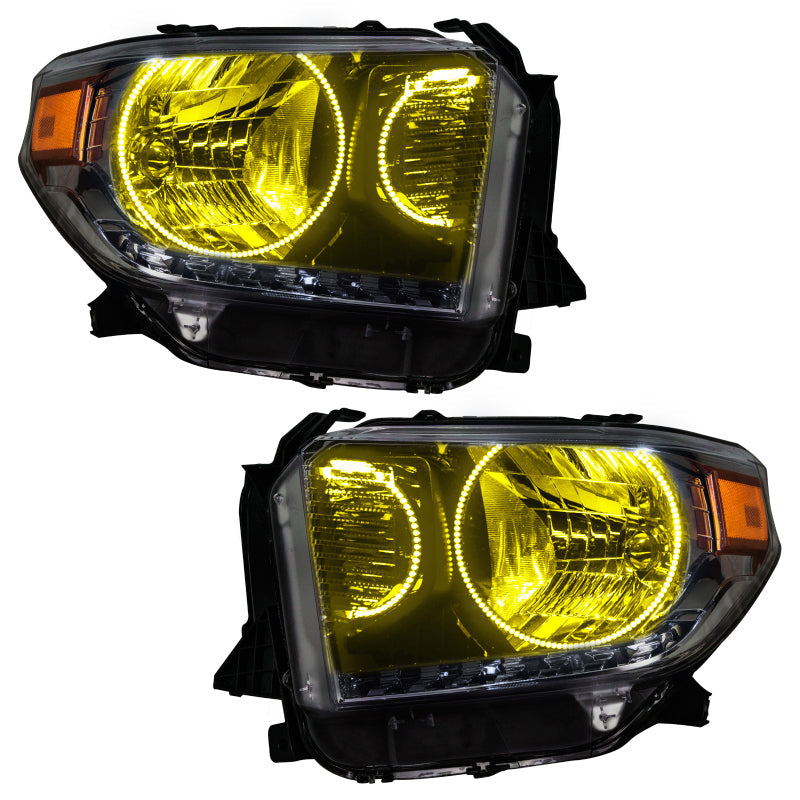 ORACLE Lighting Headlights Oracle 14-17 Toyota Tundra SMD HL - Dual Halo Kit - ColorSHIFT w/ BC1 Controller