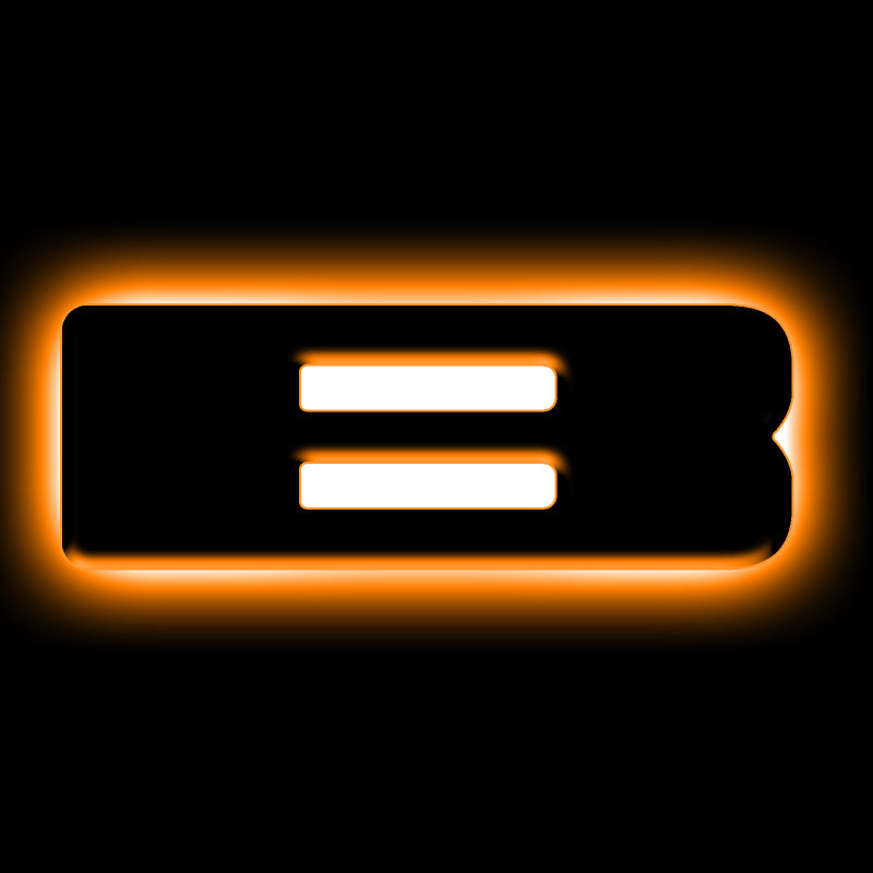 ORACLE Lighting Light Accessories and Wiring ORACLE Lighting Universal Illuminated LED Letter Badges - Matte Blk Surface Finish - B SEE WARRANTY