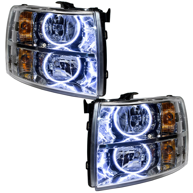 ORACLE Lighting Headlights Oracle 07-13 Chevrolet Silverado SMD HL - Round Style - White SEE WARRANTY